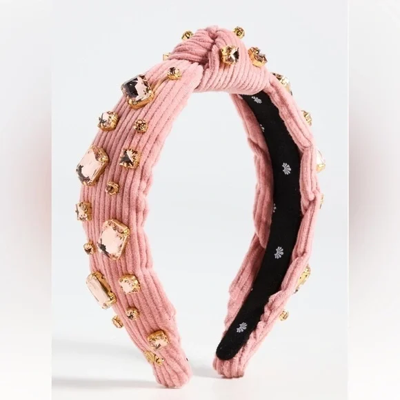 LELE SADOUGHI SLIM KNOTTED HEADBAND NWT PINK Lele Sadoughi | Accessories | Lele Sadoughi Blush Crystal  main image 3